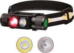 ¿Qué son las linternas frontales LED con luz roja?