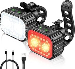 ¿Cuánto cuesta una buena linterna recargable para bicicleta?
