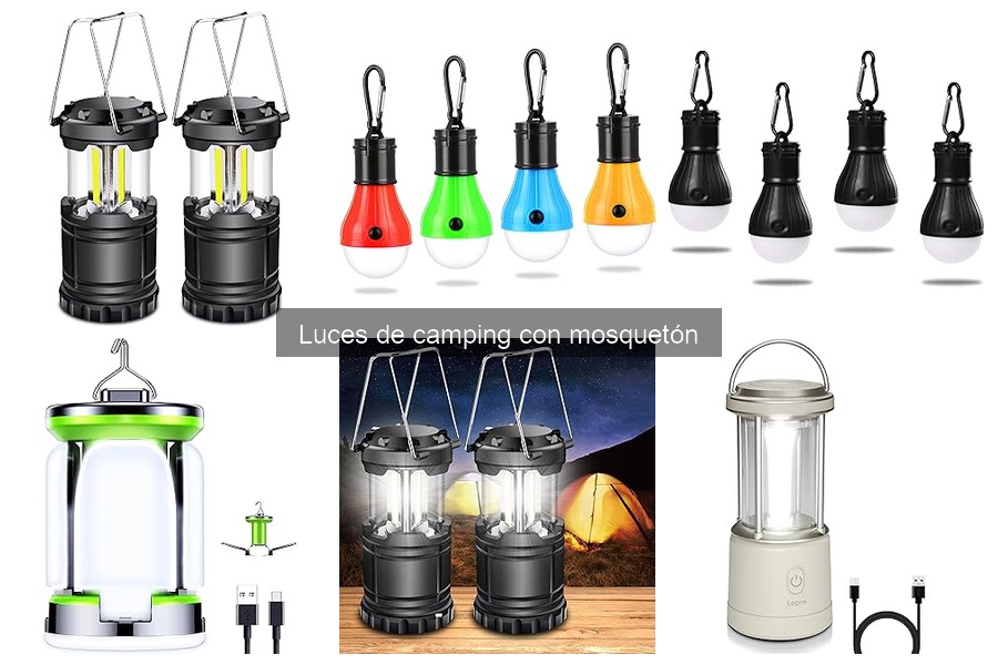 Accesorios imprescindibles para luces de camping con mosquetón