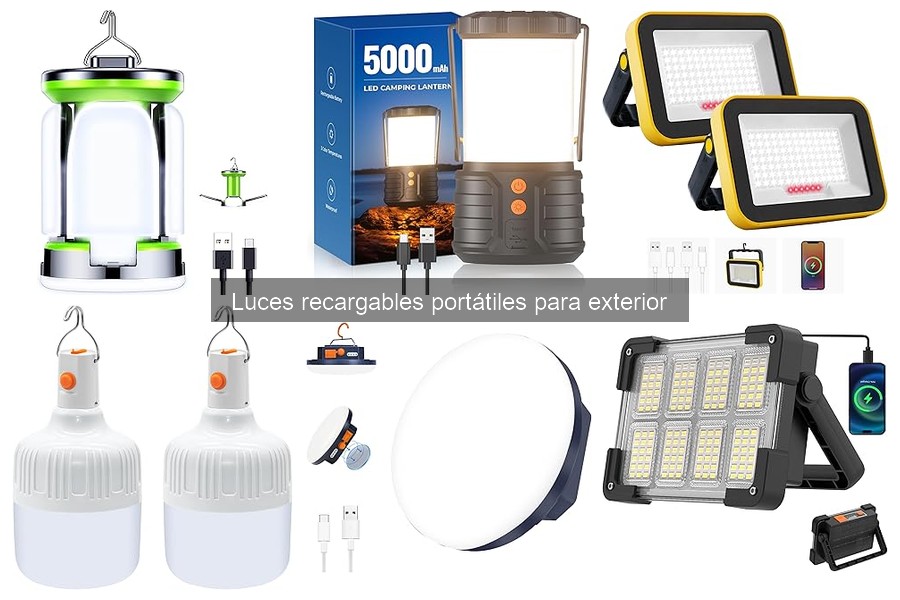 Accesorios imprescindibles para luces recargables portátiles
