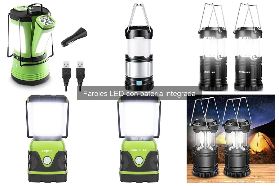 Accesorios recomendados para faroles LED con batería integrada