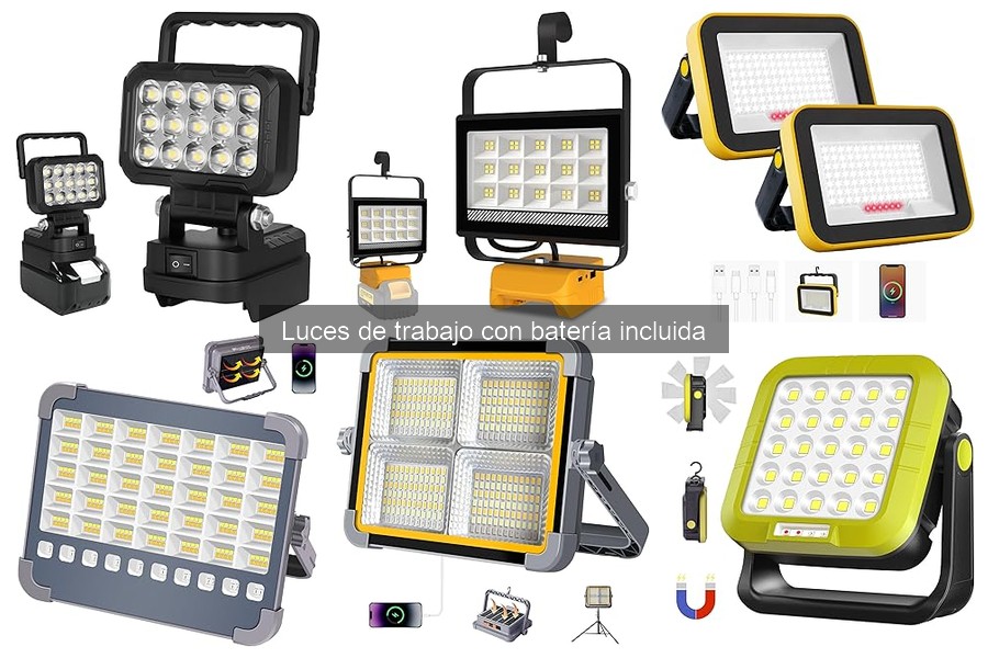 Accesorios útiles para luces de trabajo con batería