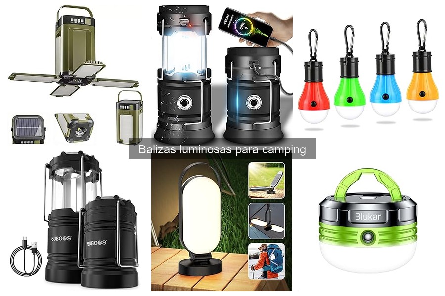 Alternativas a balizas luminosas para camping que debes conocer