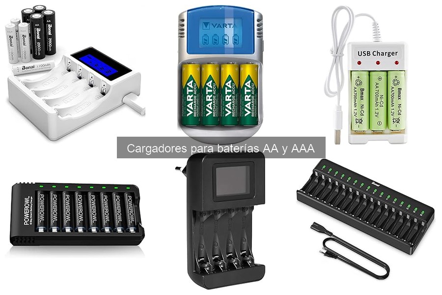 Alternativas a cargadores de baterías AA y AAA convencionales