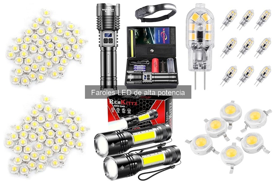Alternativas a Faroles LED de Alta Potencia para Iluminación Portátil