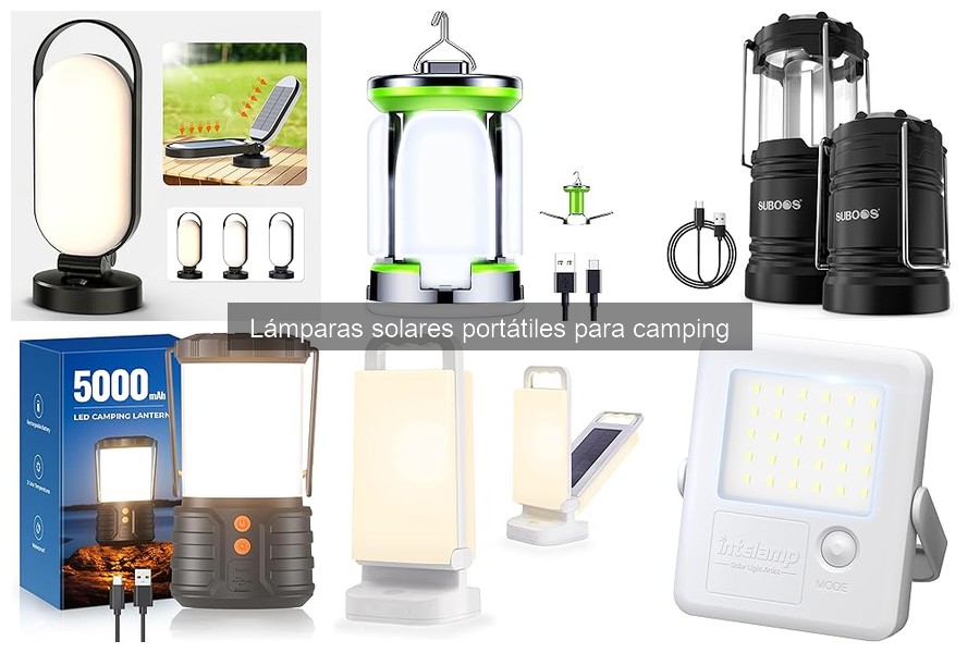 Alternativas a Lámparas Solares Portátiles para Camping