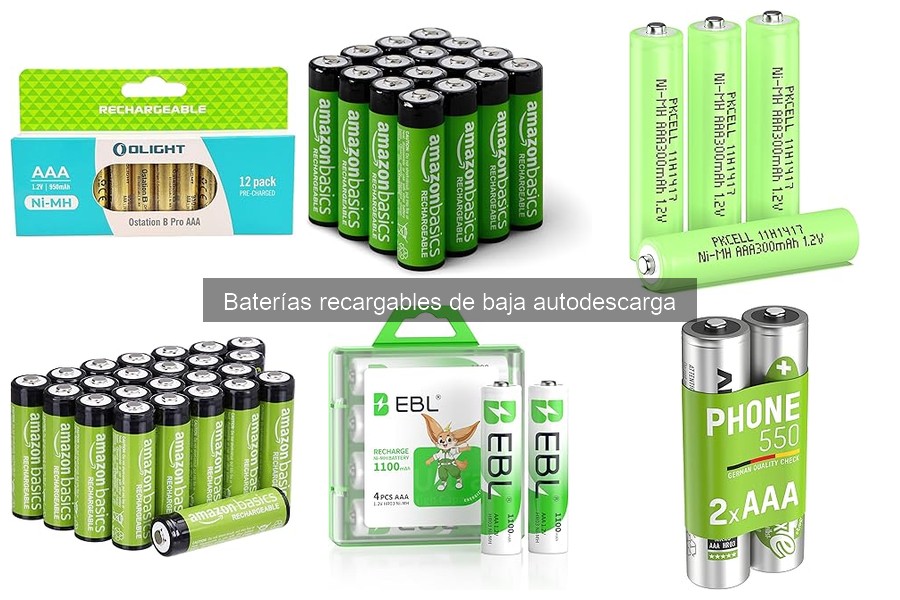Alternativas a las baterías recargables de baja autodescarga