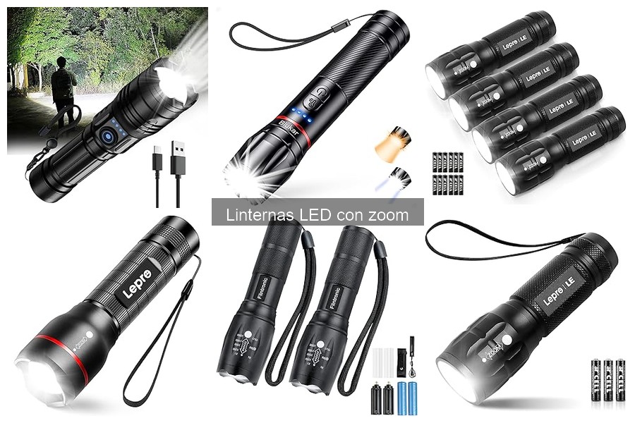 Alternativas a las linternas LED con zoom para iluminar mejor