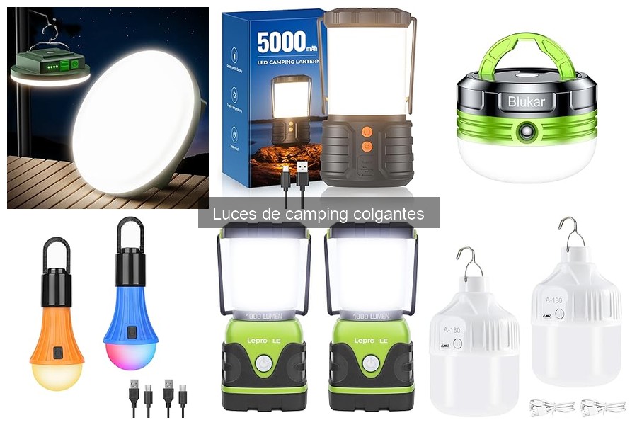 Alternativas a las luces de camping colgantes para acampar