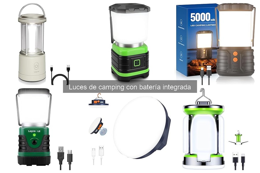 Alternativas a las luces de camping con batería integrada