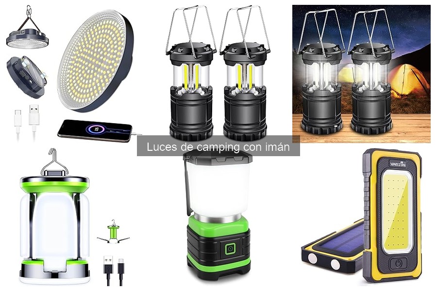 Alternativas a las luces de camping con imán: opciones brillantes