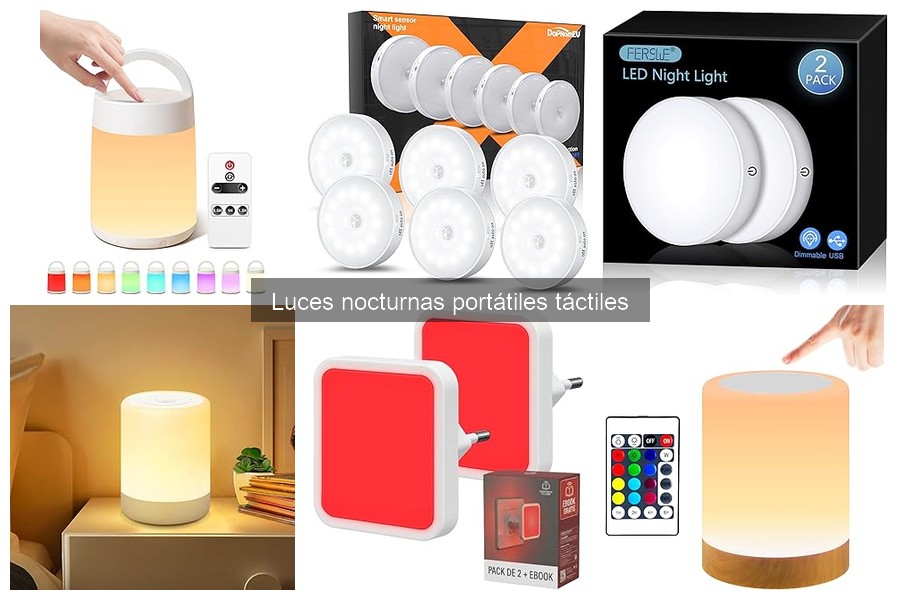 Alternativas a las luces nocturnas portátiles táctiles