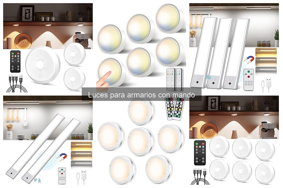 Alternativas a las luces para armarios con mando: opciones sin control remoto