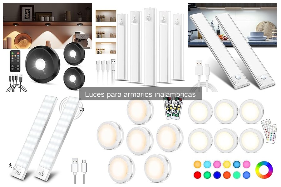 Alternativas a las luces para armarios inalámbricas