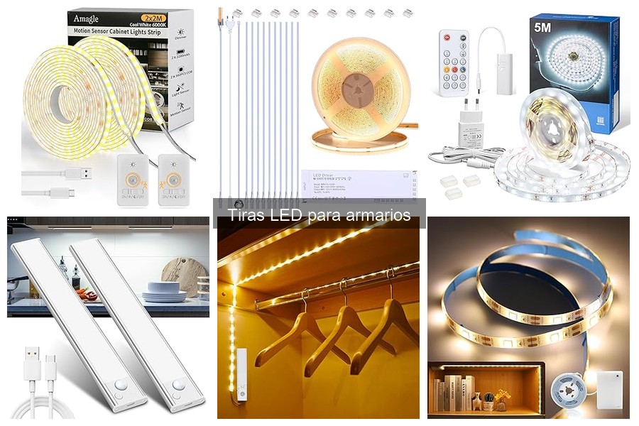 Alternativas a las tiras LED para armarios: Mejores opciones