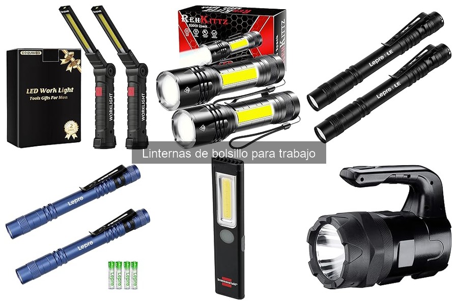 Alternativas a linternas de bolsillo para trabajo