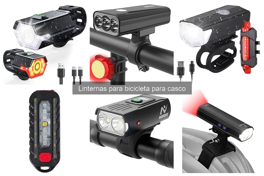 Alternativas a linternas de casco para bicicletas
