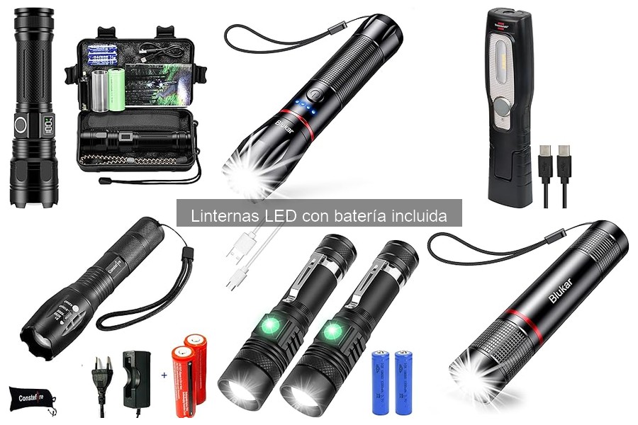 Alternativas a Linternas LED con Batería para Iluminación Portátil