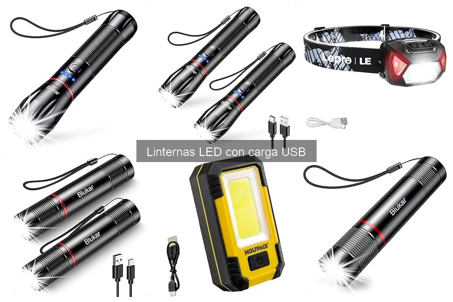 Alternativas a Linternas LED con Carga USB para Iluminación