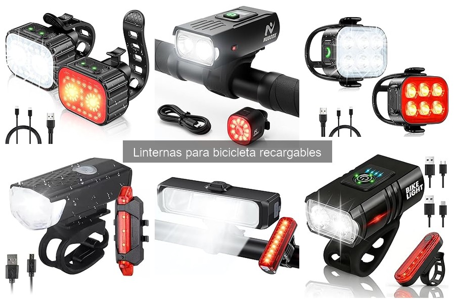 Alternativas a linternas recargables para bicicletas