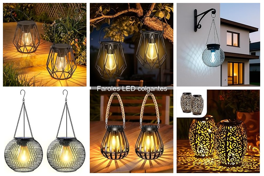 Alternativas a los Faroles LED Colgantes: Iluminación Portátil