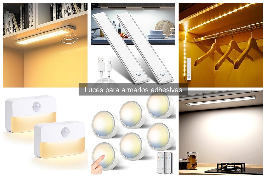 Alternativas a luces adhesivas para armarios: guía completa