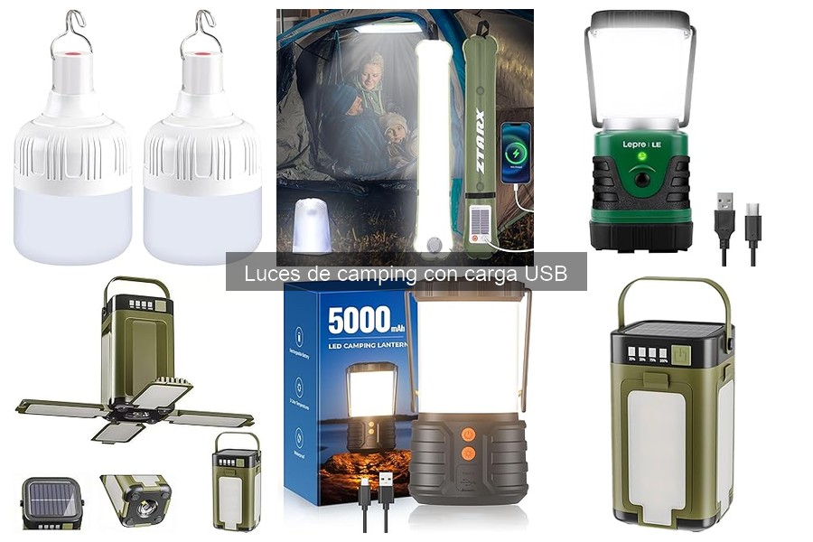 Alternativas a Luces de Camping con Carga USB