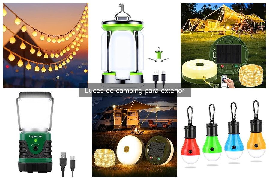 Alternativas a luces de camping: opciones para exteriores