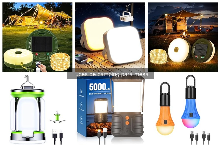 Alternativas a luces de camping para mesa: mejores opciones