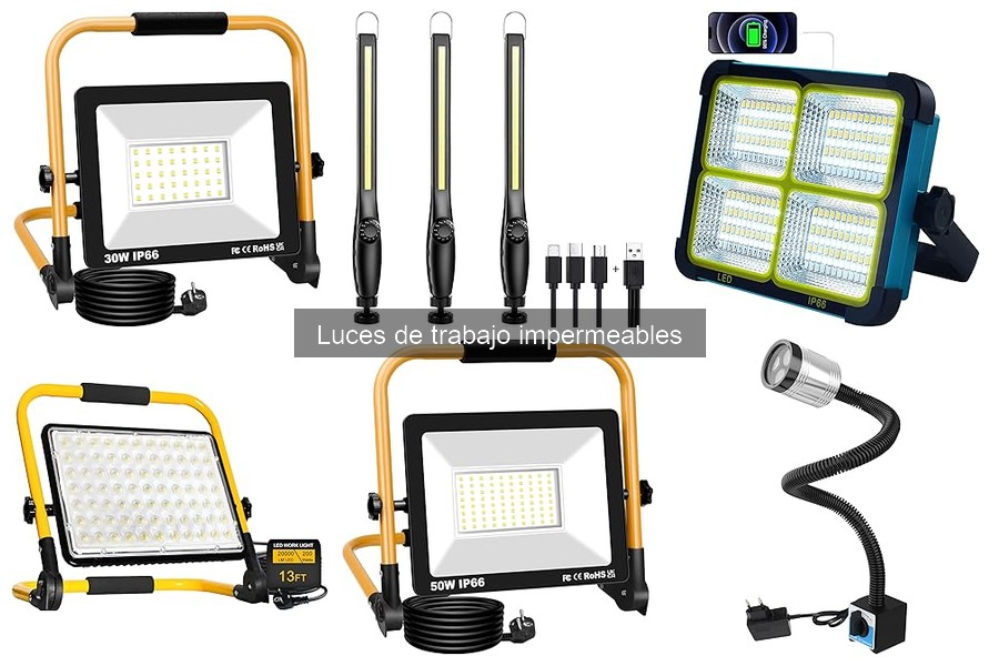 Alternativas a Luces de Trabajo Impermeables para Proyectos