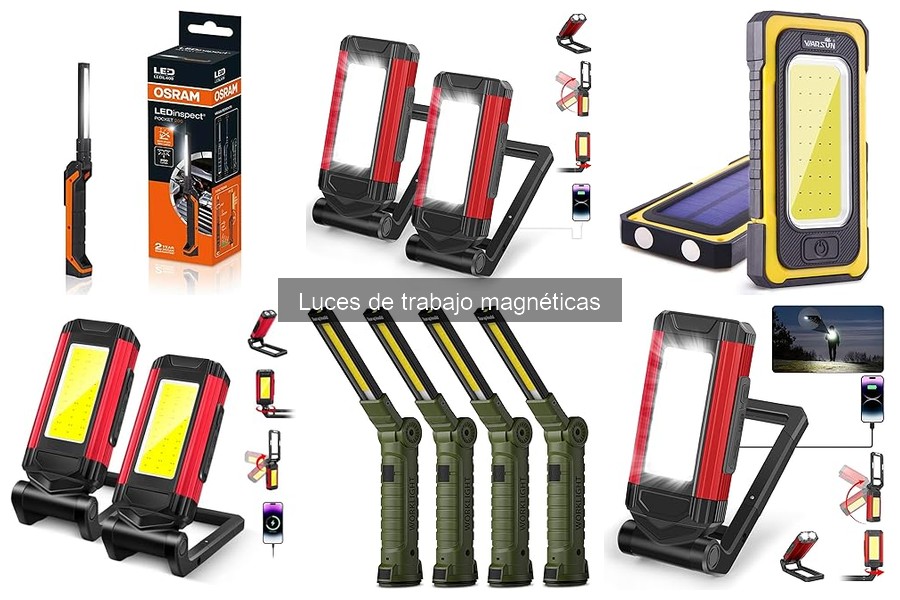 Alternativas a luces de trabajo magnéticas: opciones eficientes
