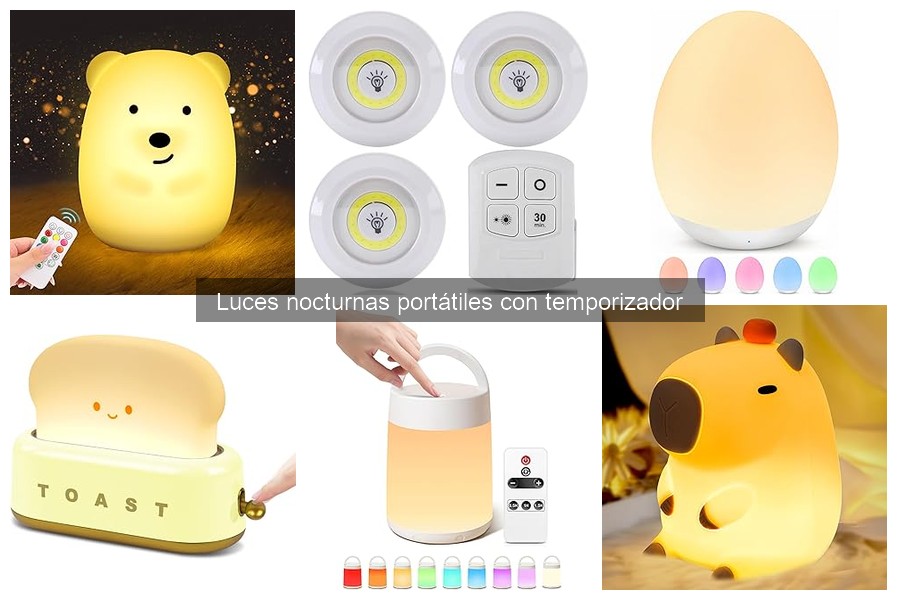 Alternativas a luces nocturnas portátiles con temporizador