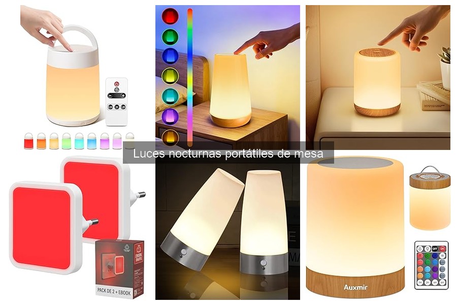 Alternativas a luces nocturnas portátiles de mesa