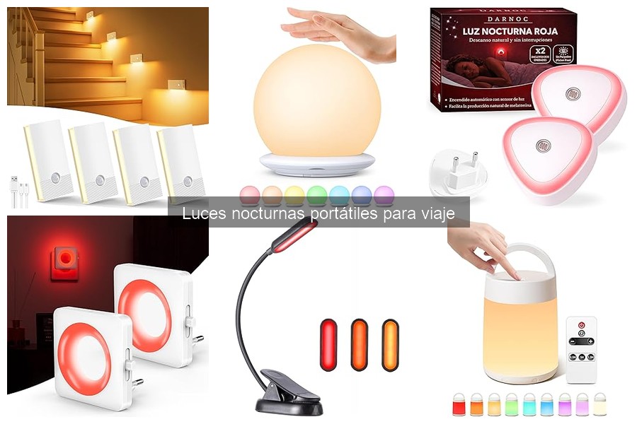 Alternativas a luces nocturnas portátiles para viajar