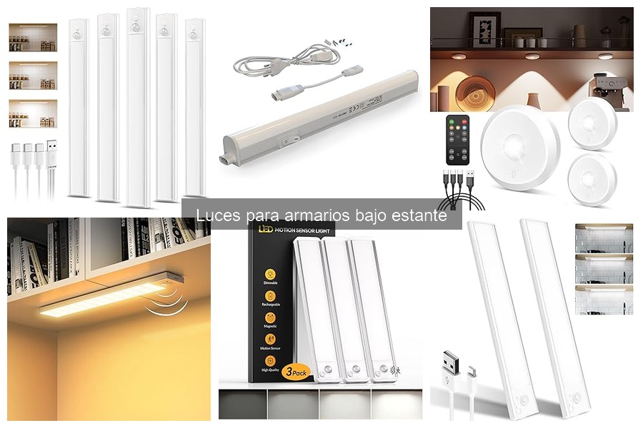 Alternativas a luces para armarios bajo estante que funcionan