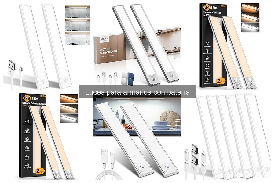 Alternativas a luces para armarios con batería: opciones y consejos
