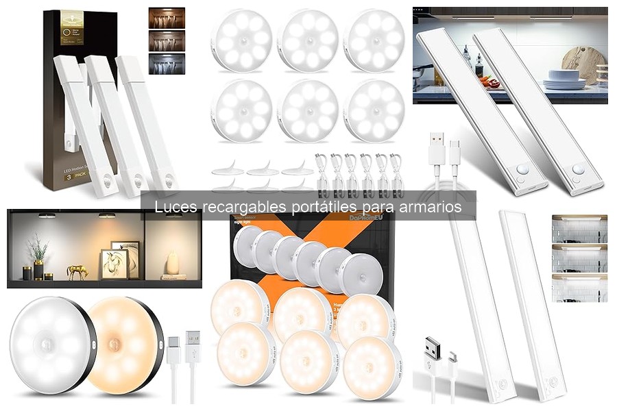 Alternativas a luces recargables para armarios