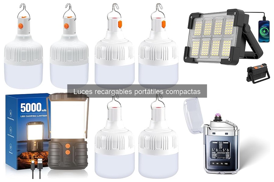 Alternativas a luces recargables portátiles compactas