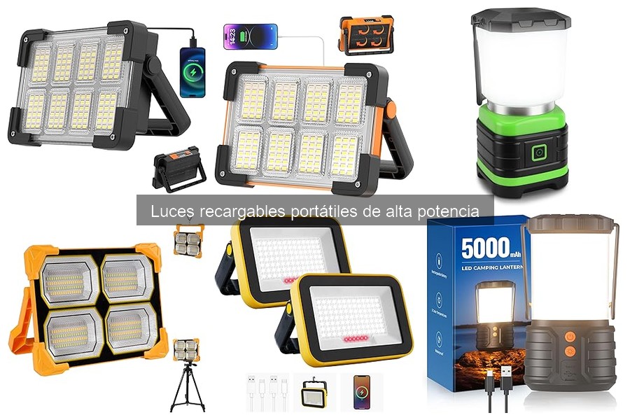 Alternativas a Luces Recargables Portátiles de Alta Potencia