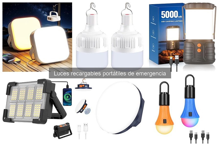 Alternativas a luces recargables portátiles de emergencia