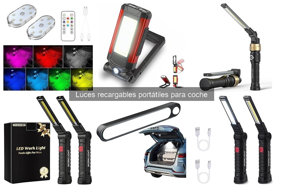 Alternativas a luces recargables portátiles para coche