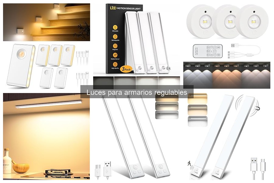 Alternativas a luces regulables para armarios