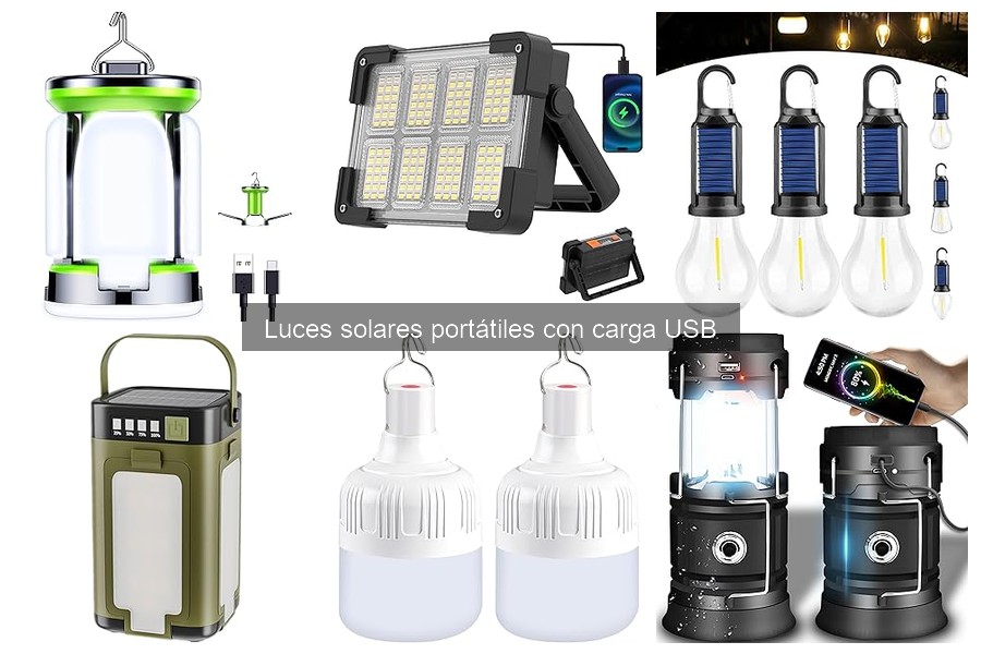 Alternativas a luces solares portátiles con carga USB