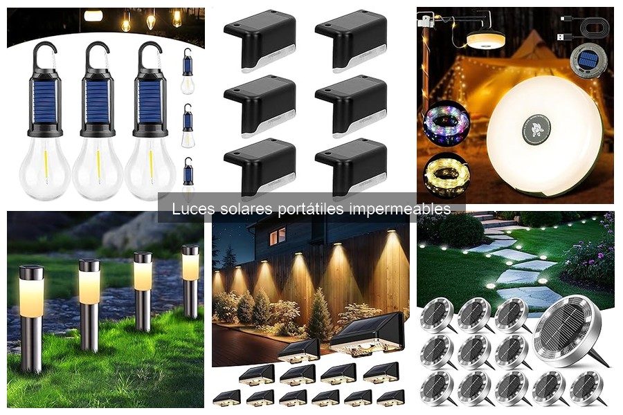 Alternativas a Luces Solares Portátiles Impermeables