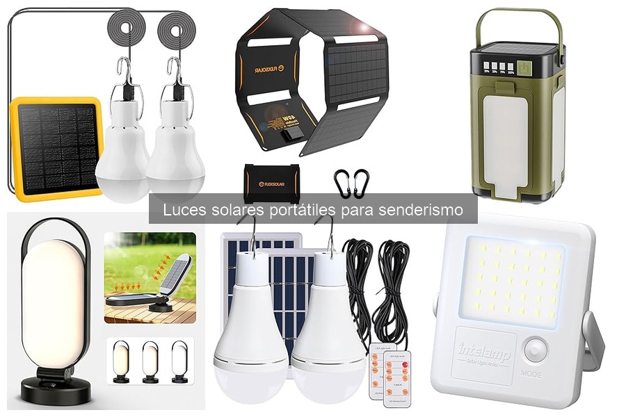 Alternativas a luces solares portátiles para senderismo