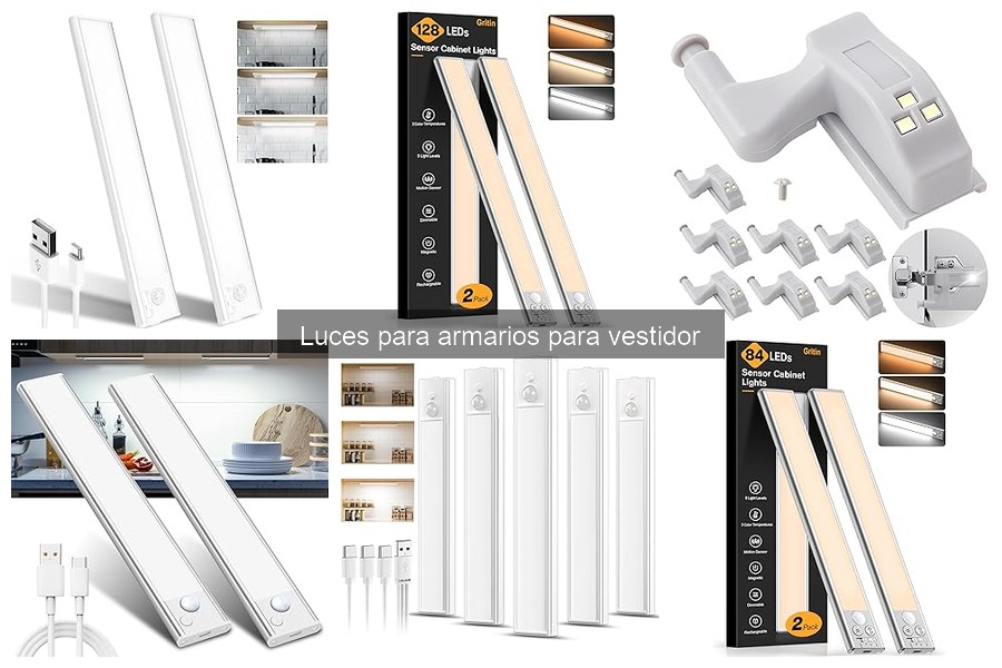Alternativas creativas a las luces para armarios convencionales