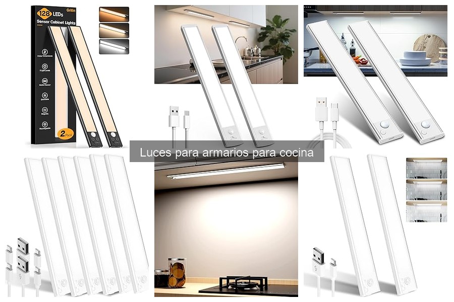 Alternativas Creativas a Luces para Armarios de Cocina