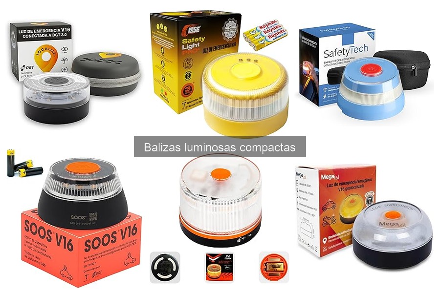 Balizas luminosas compactas para actividades específicas