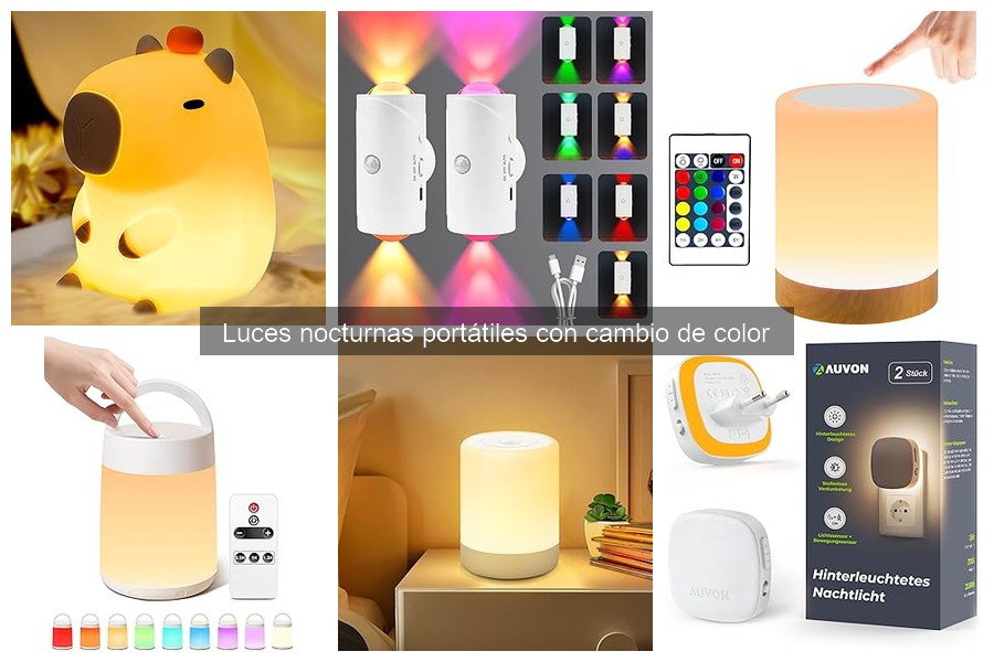 Beneficios de las luces nocturnas portátiles con cambio de color