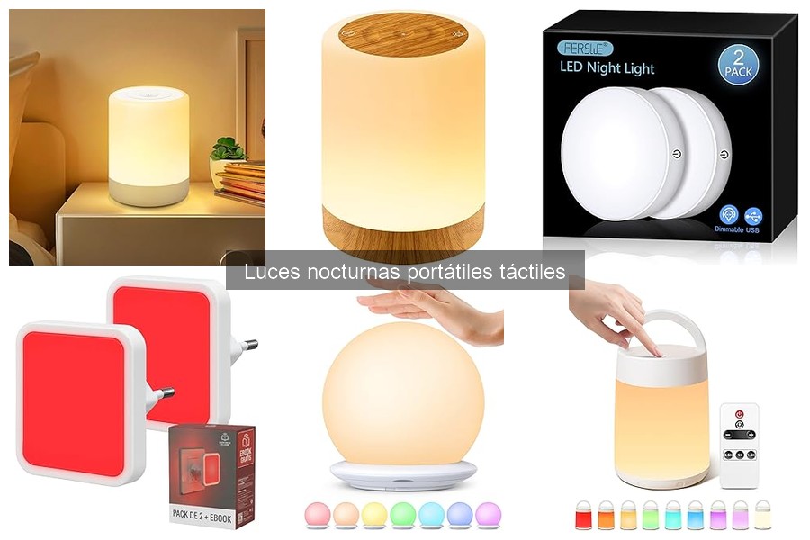 Beneficios de las luces nocturnas portátiles táctiles